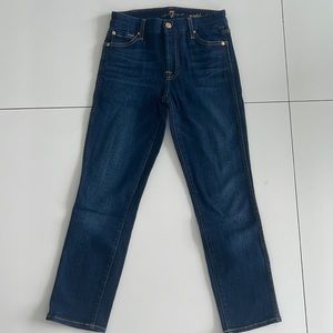 7 for all mankind ankle straight jeans